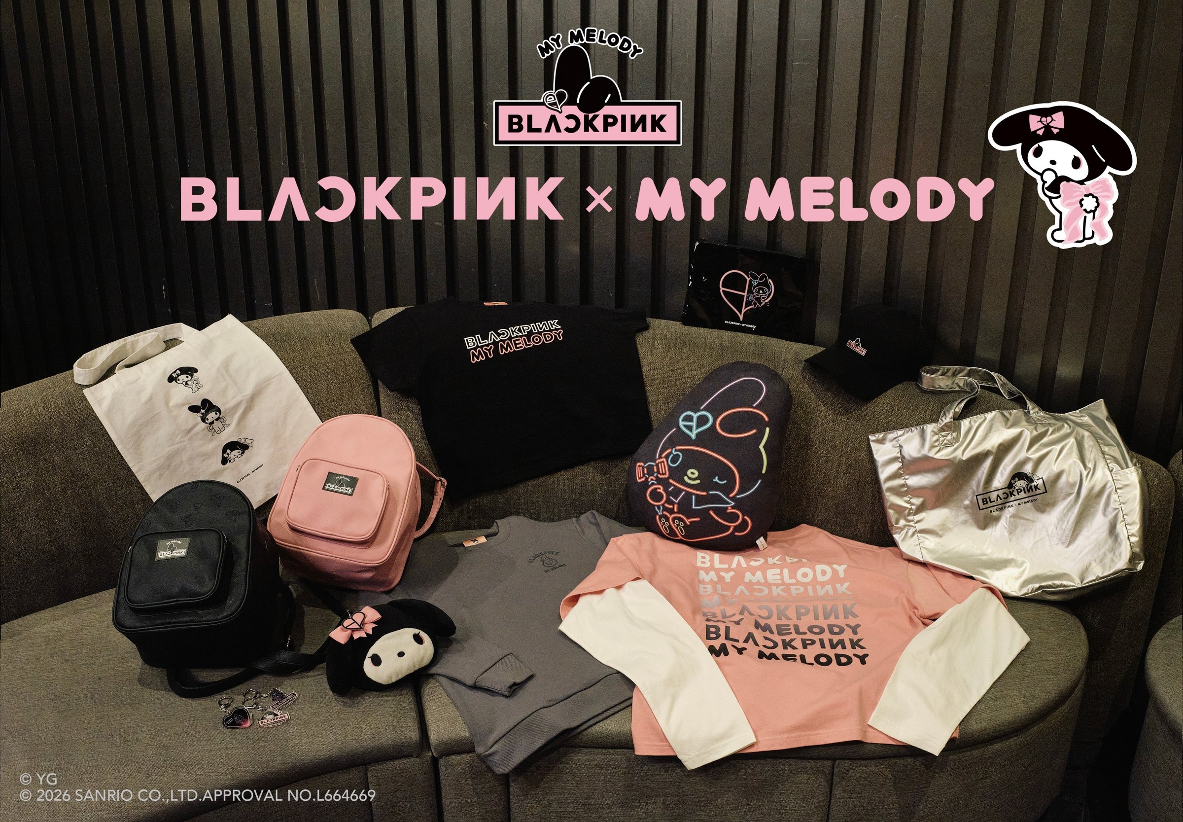BLACKPINK × My Melody, World Tour Merchandise Collaboration